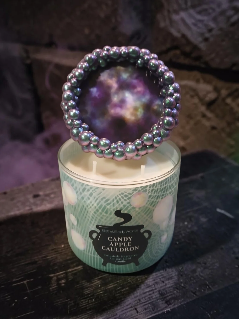 Bath & Body Works Candle With Iridescent Purple Lid